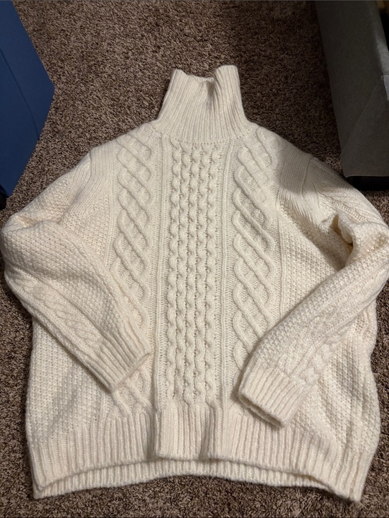 Alex Mill Other - Alex Mill Turtleneck Cable Knit Sweater - Cream